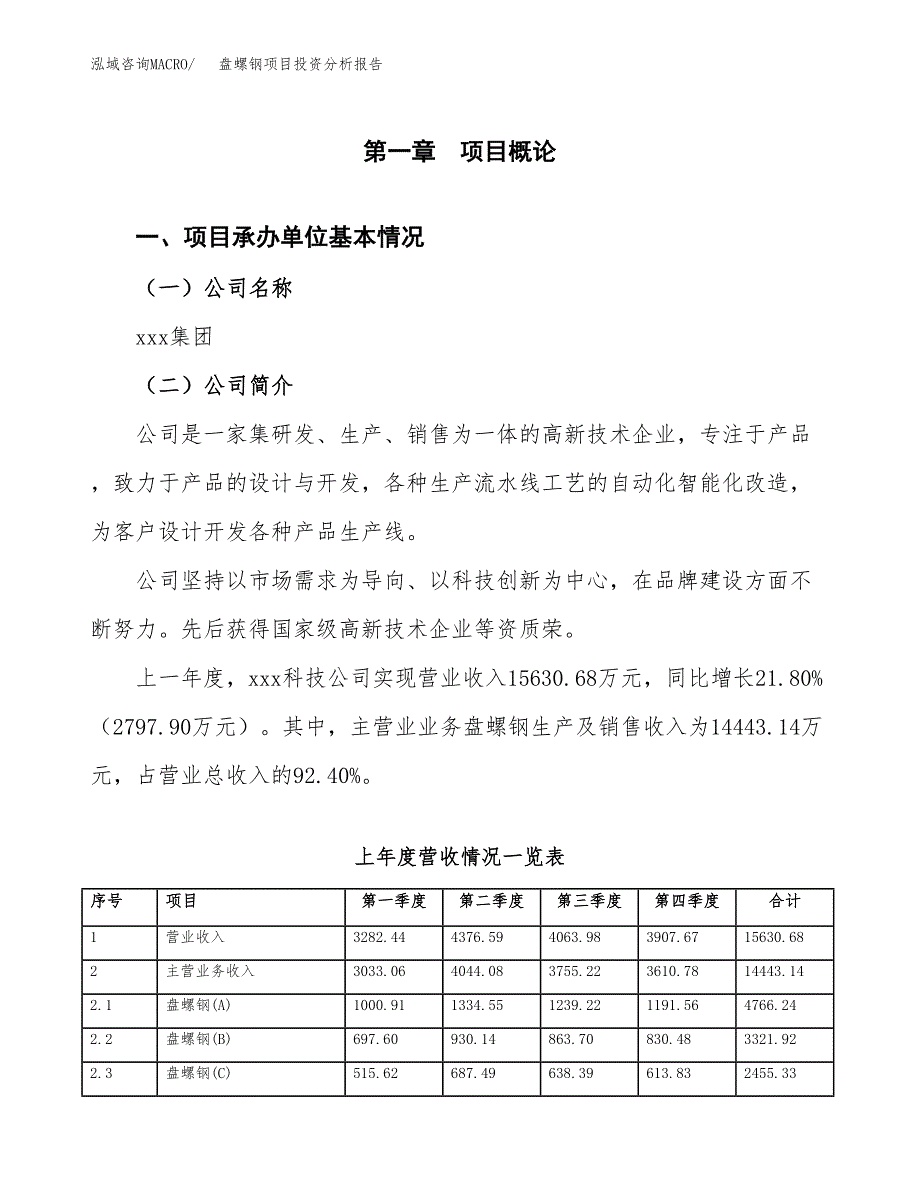 盘螺钢项目投资分析报告（总投资12000万元）（53亩）_第2页