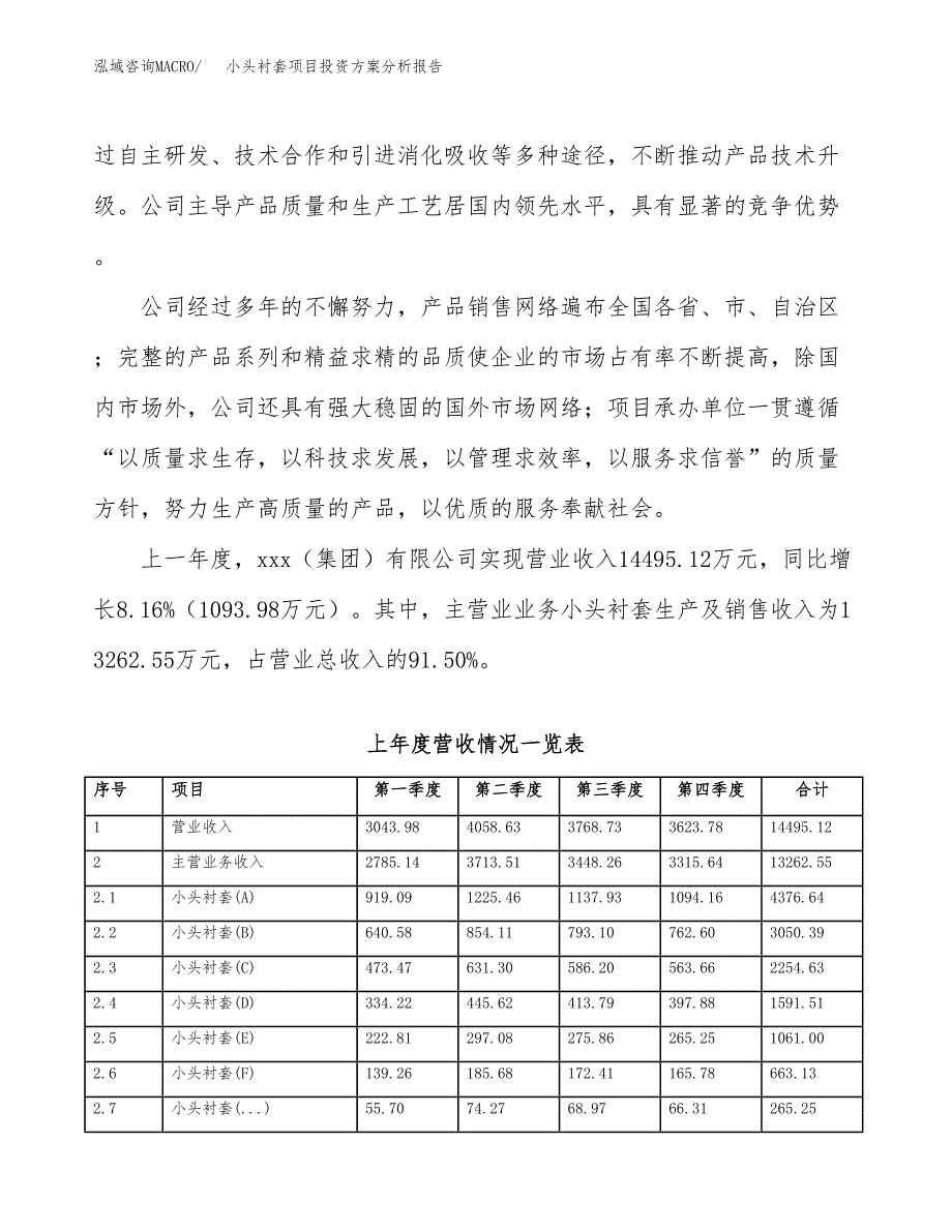 小头衬套项目投资方案分析报告.docx_第2页