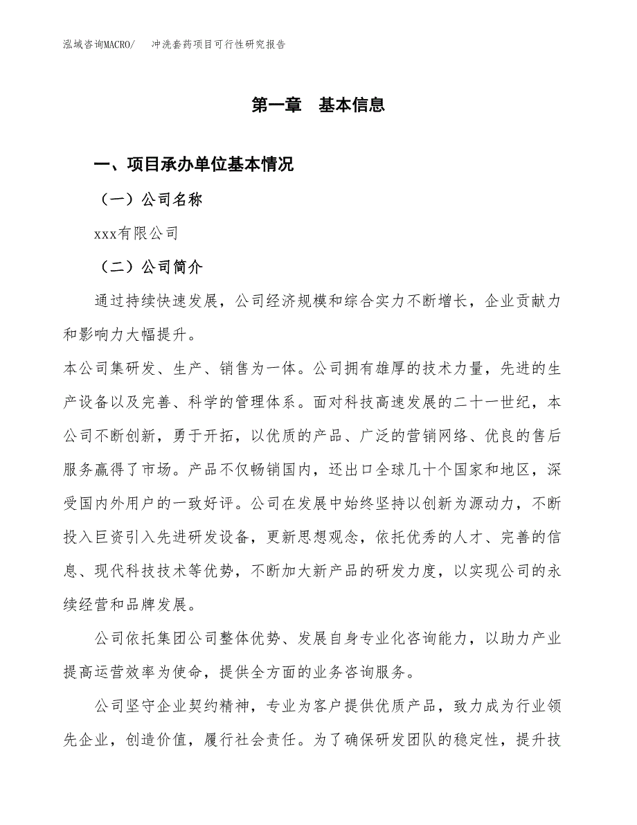 冲洗套药项目可行性研究报告汇报设计.docx_第4页