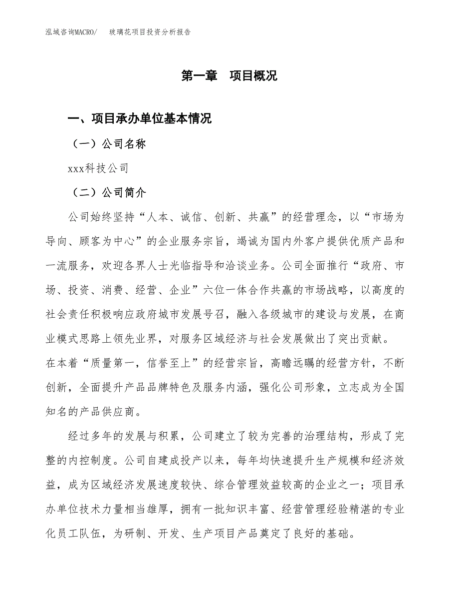 玻璃花项目投资分析报告（总投资7000万元）（28亩）_第2页