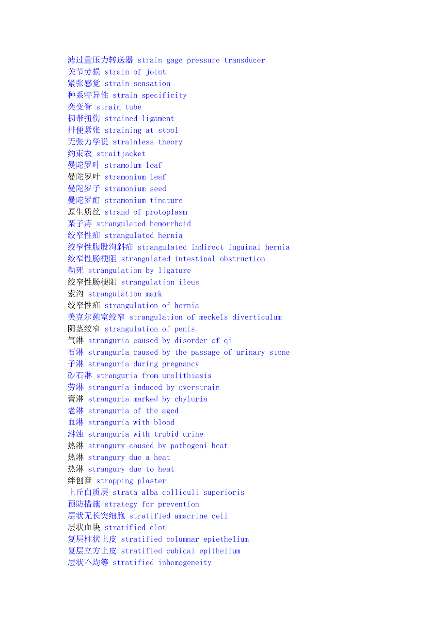 医学专业词汇在线翻译、医学专业英语词典、医学术语英文翻译_第3页