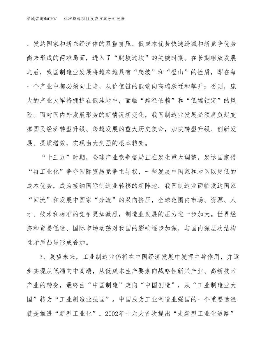 标准螺母项目投资方案分析报告.docx_第5页