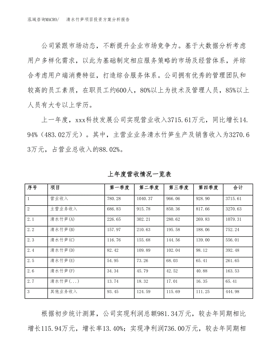 清水竹笋项目投资方案分析报告.docx_第2页