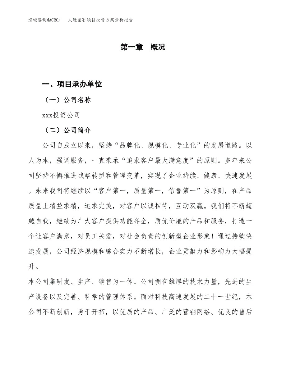 人造宝石项目投资方案分析报告.docx_第1页