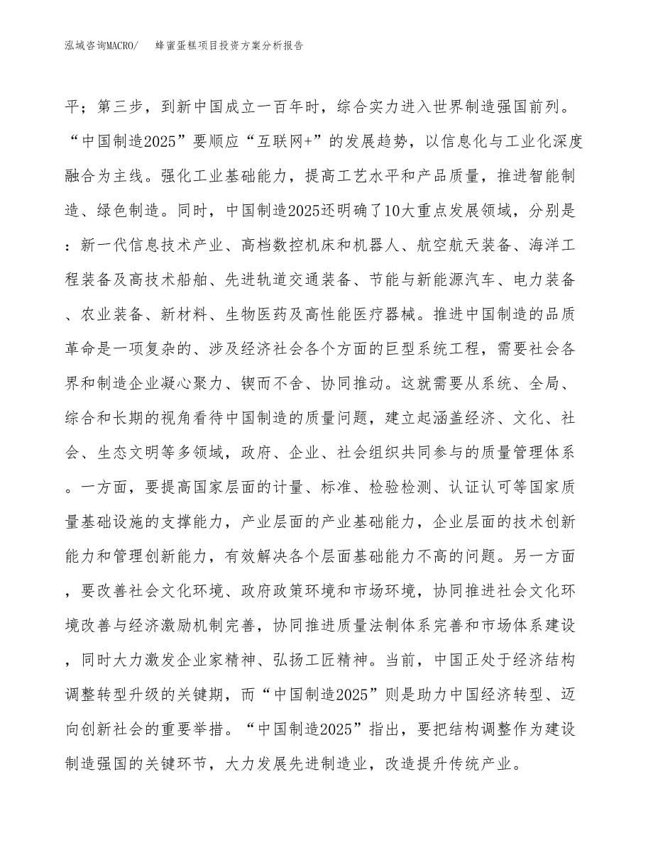 蜂蜜蛋糕项目投资方案分析报告.docx_第5页