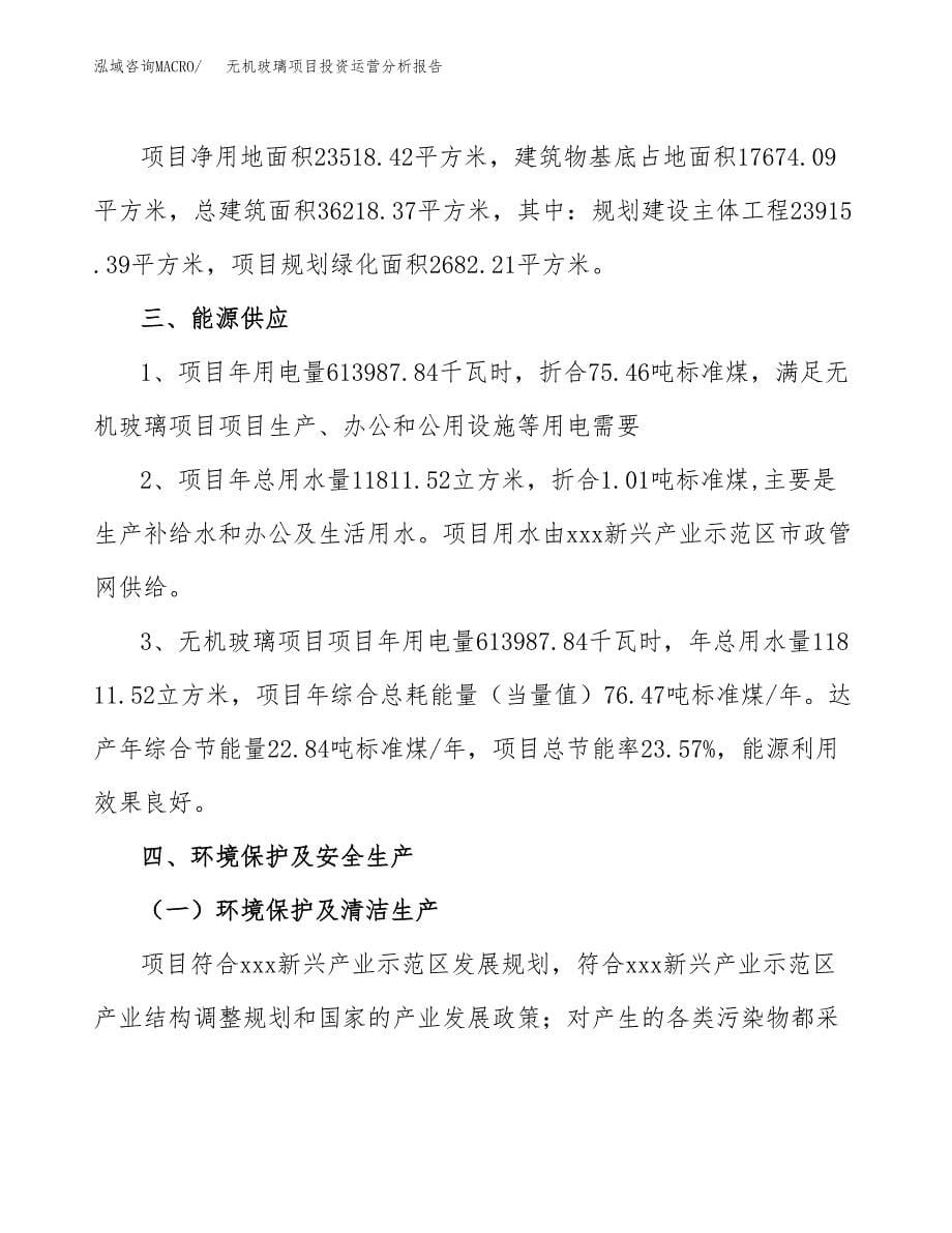 无机玻璃项目投资运营分析报告参考模板.docx_第5页