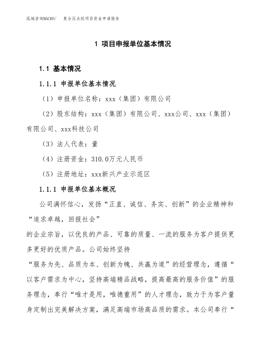 复合压点纸项目资金申请报告_第3页