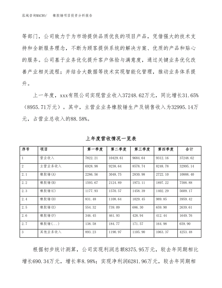 橡胶锤项目投资分析报告（总投资17000万元）（77亩）_第3页