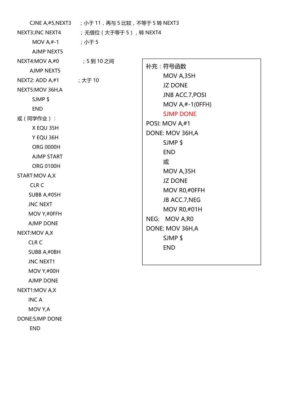 单片机部分习题标准答案_第4页