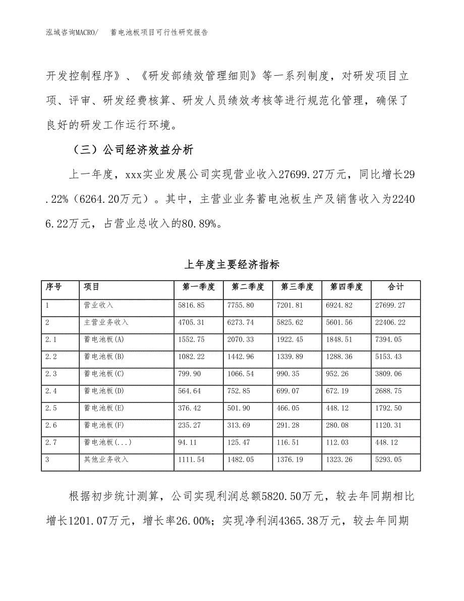 蓄电池板项目可行性研究报告汇报设计.docx_第5页