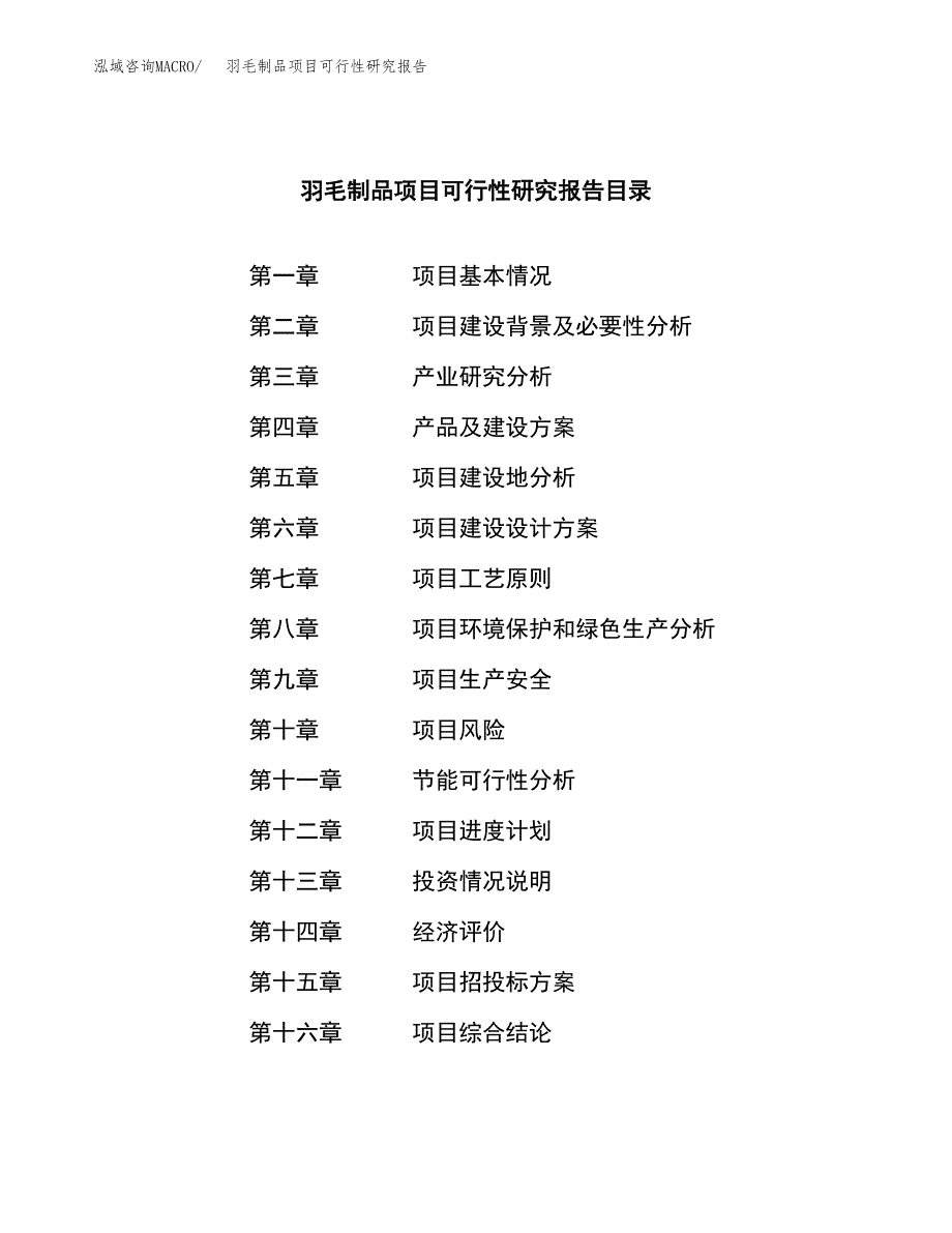 羽毛制品项目可行性研究报告汇报设计.docx_第3页