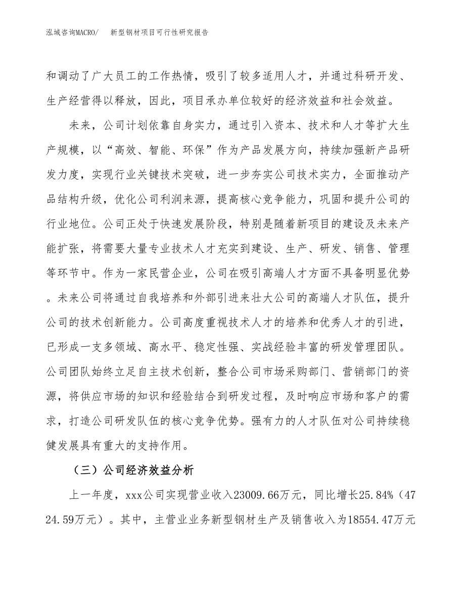 新型钢材项目可行性研究报告汇报设计.docx_第5页