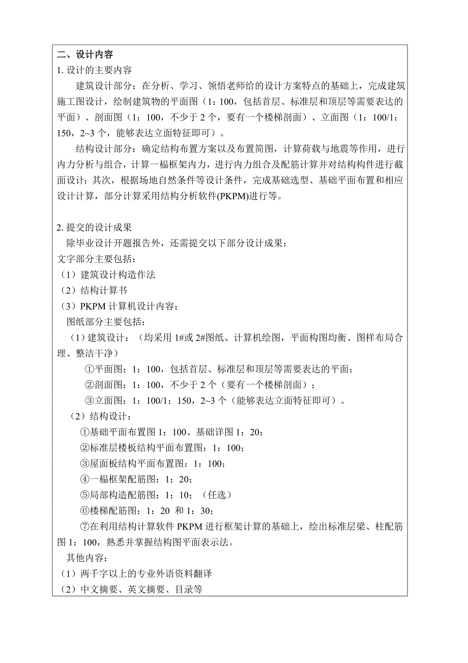 大连大学土木工程15届毕业设计开题报告._第4页