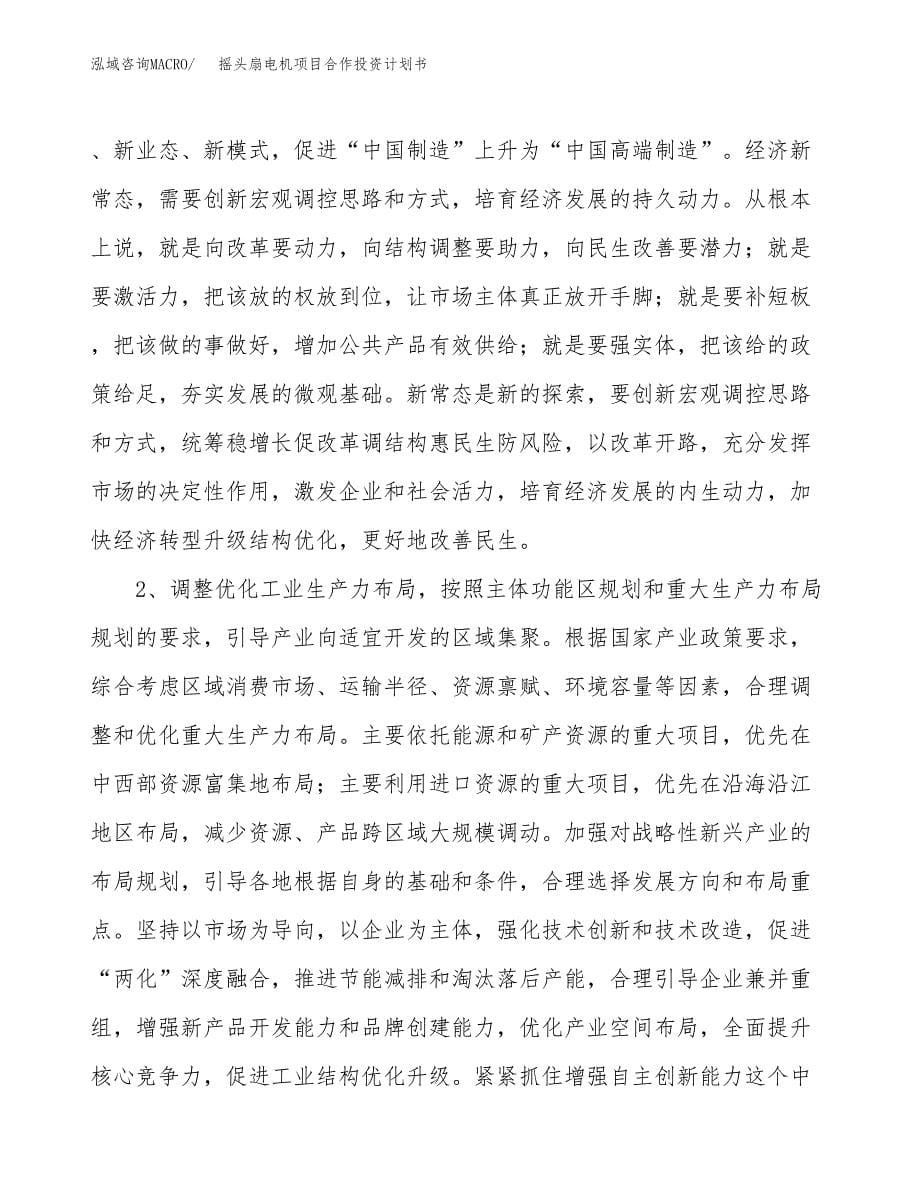 摇头扇电机项目合作投资计划书.docx_第5页