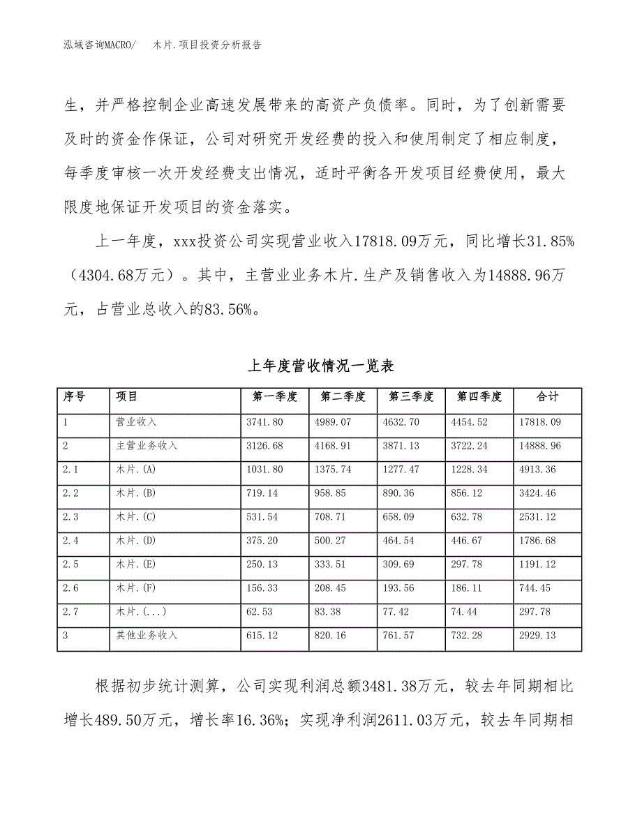 木片.项目投资分析报告（总投资13000万元）（58亩）_第3页