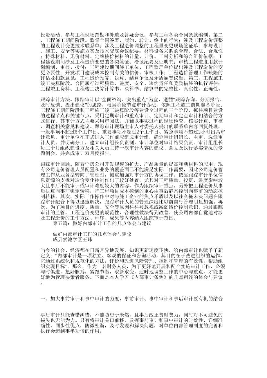 审计工作体会(精选多 篇).docx_第5页