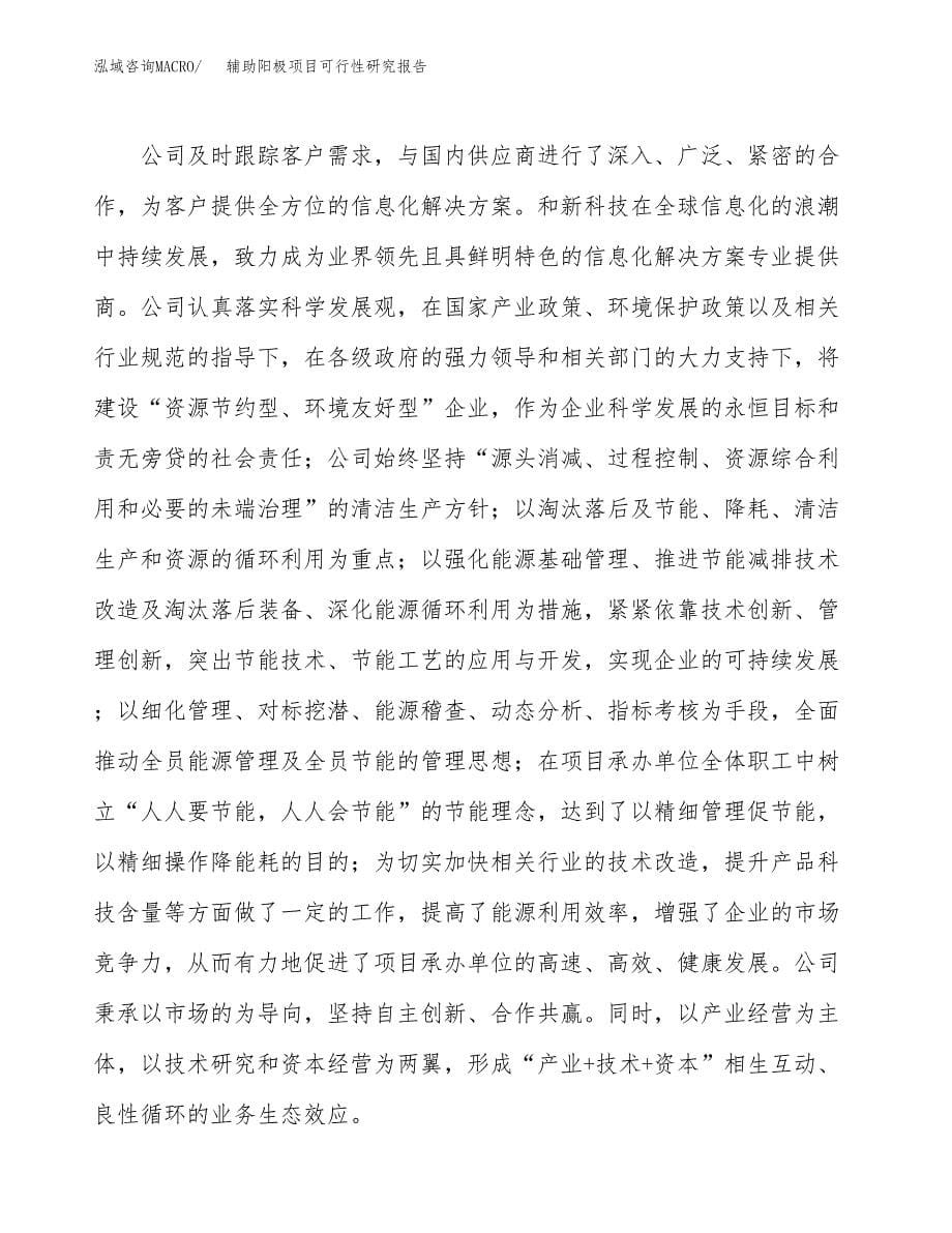 辅助阳极项目可行性研究报告汇报设计.docx_第5页