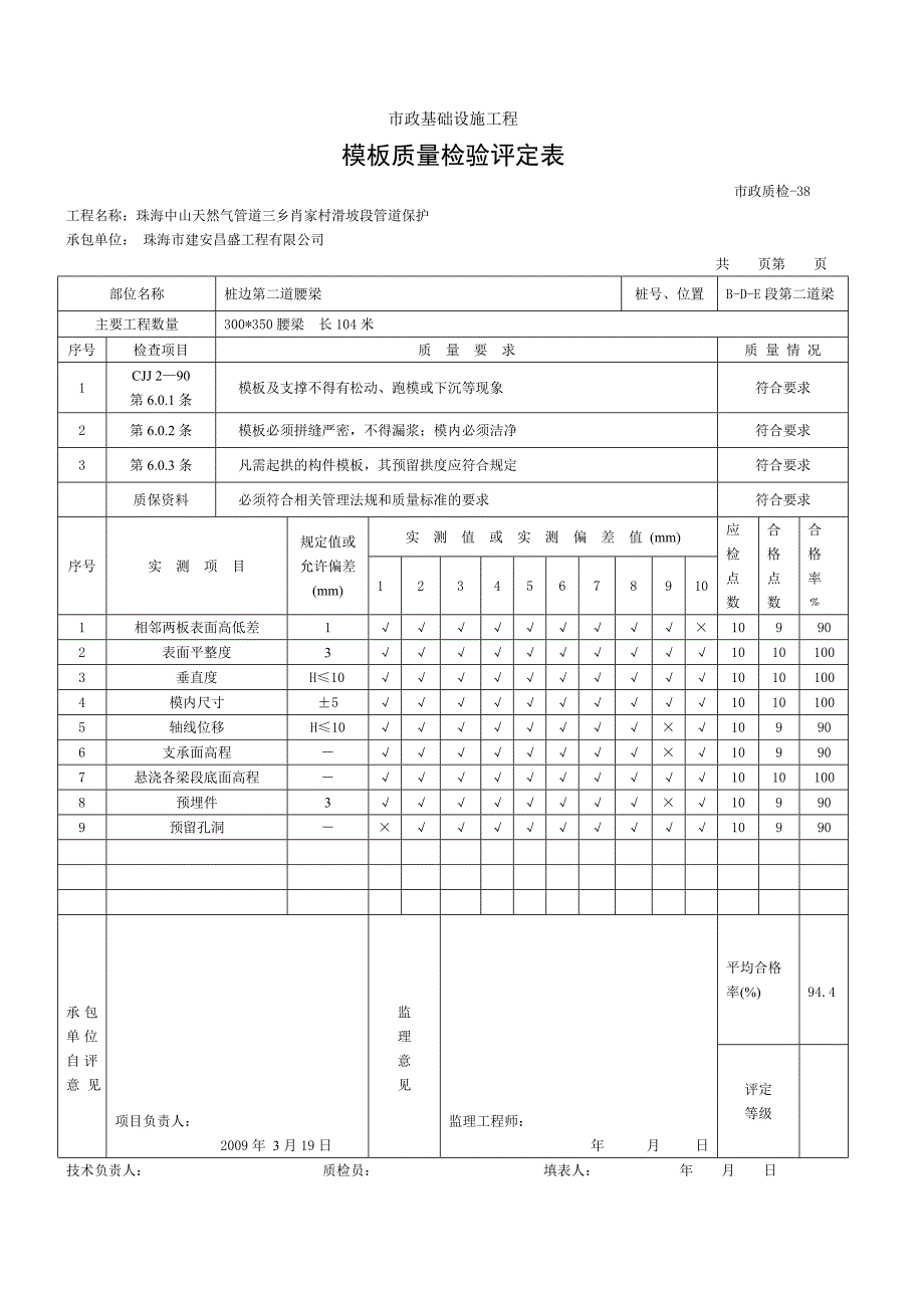 模板质量检验评定表3_第4页