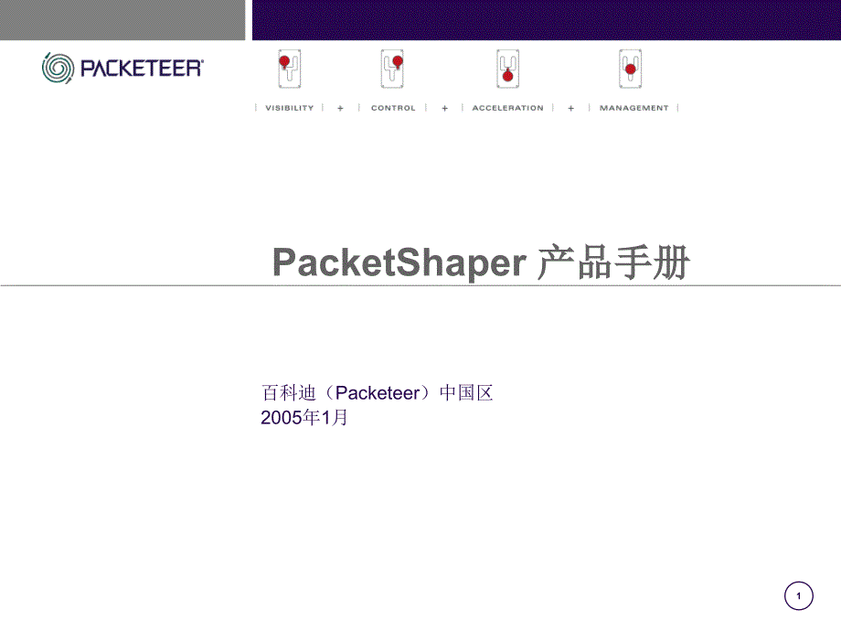 PacketShaper 产品手册_第1页
