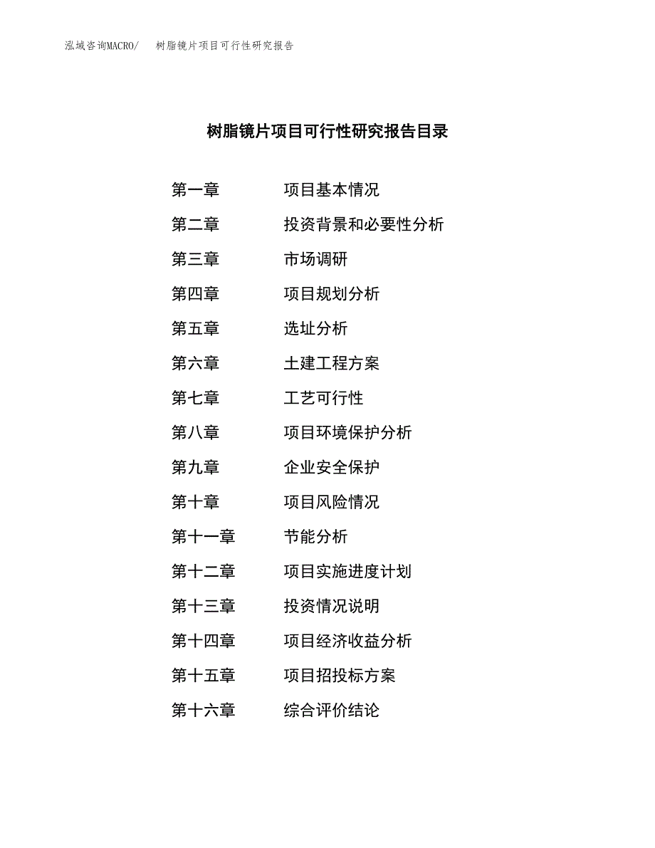 树脂镜片项目可行性研究报告汇报设计.docx_第3页