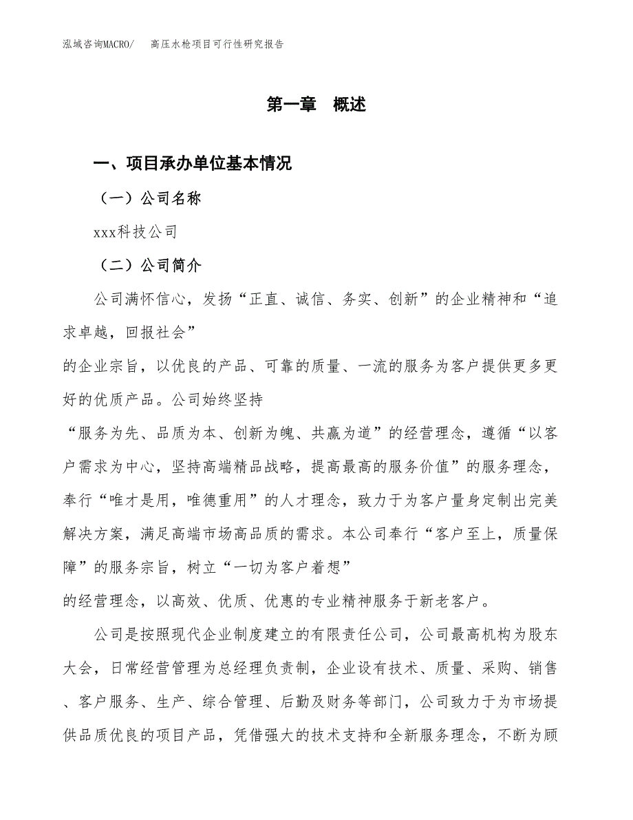 高压水枪项目可行性研究报告汇报设计.docx_第4页