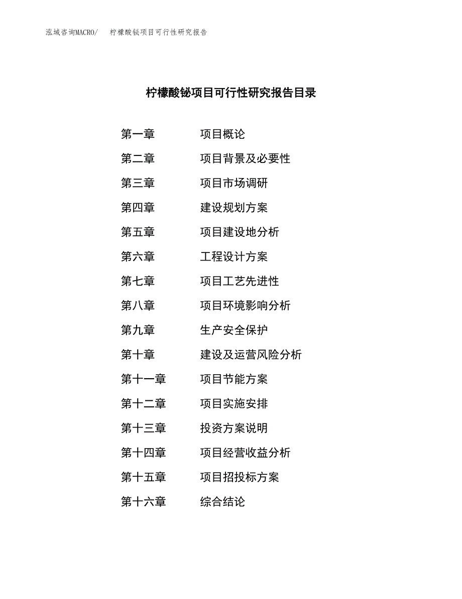 柠檬酸铋项目可行性研究报告汇报设计.docx_第3页