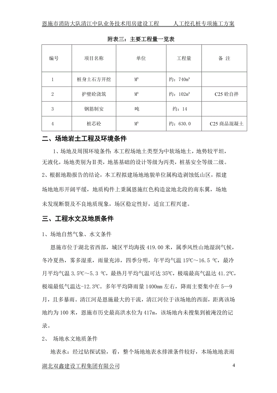 消防队人工挖孔桩解析_第4页