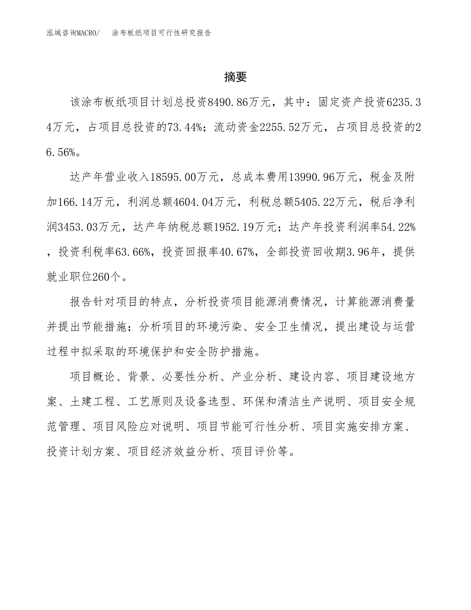 涂布板纸项目可行性研究报告汇报设计.docx_第2页