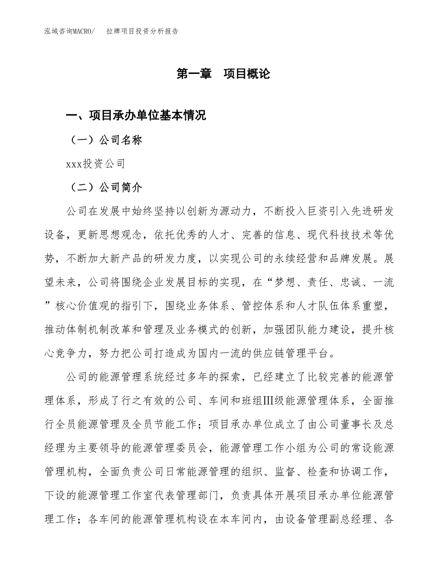 拉牌项目投资分析报告（总投资5000万元）（21亩）_第2页