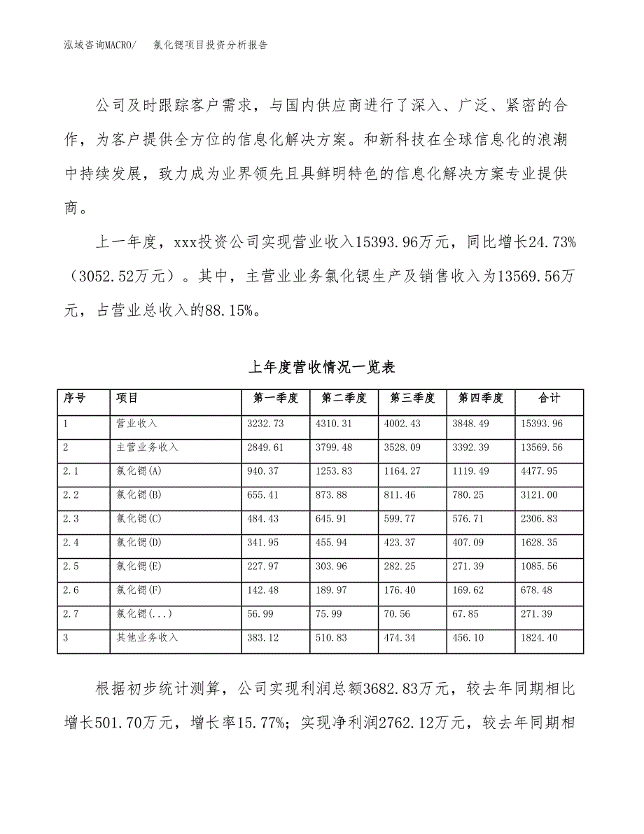 氯化锶项目投资分析报告（总投资15000万元）（70亩）_第3页