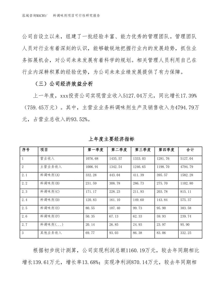 料调味剂项目可行性研究报告汇报设计.docx_第5页