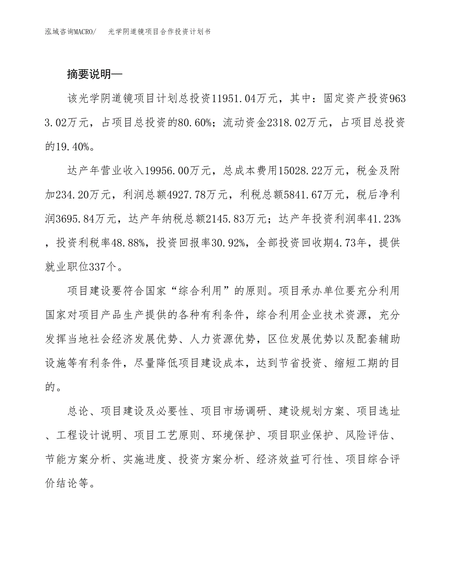 光学阴道镜项目合作投资计划书.docx_第2页