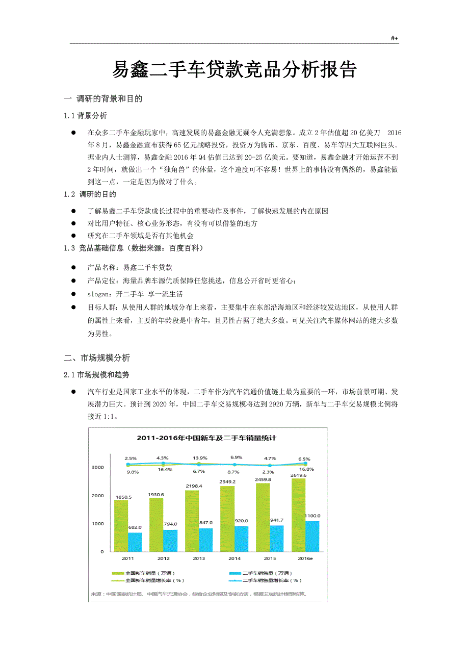 易鑫二手车贷款竞品分析汇报_第3页