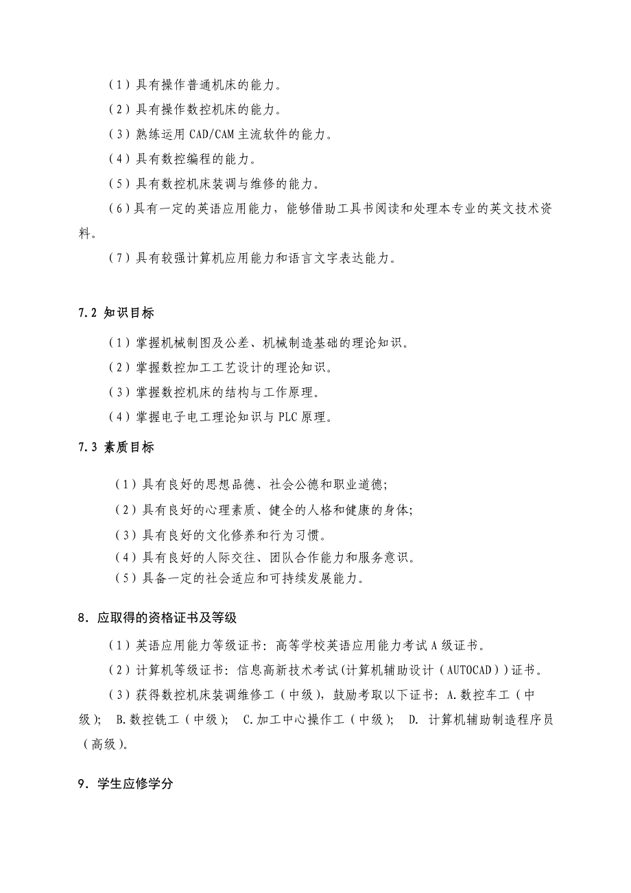 数控技术专业教学标准（_第4页