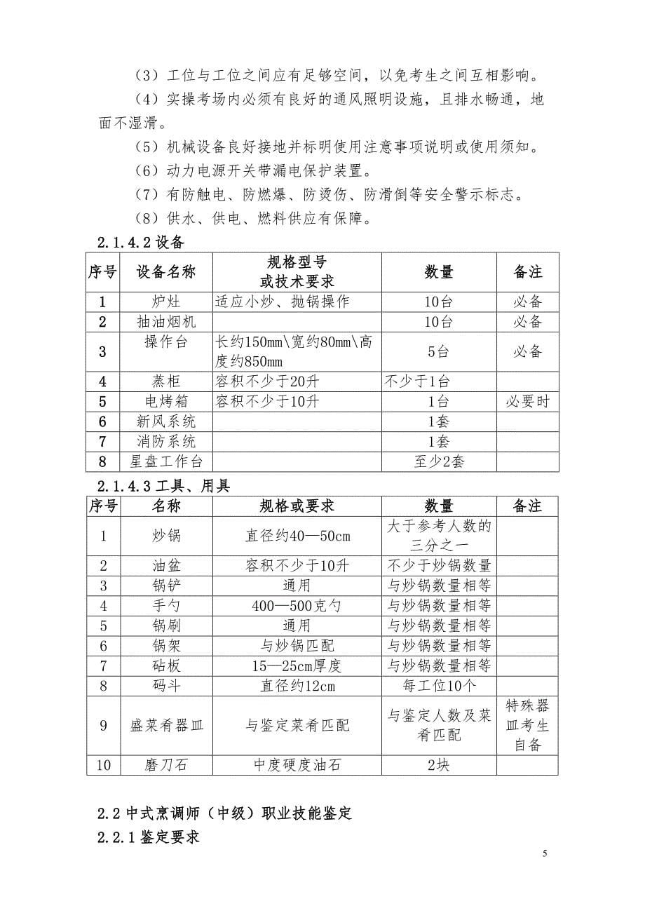 深圳职业技能鉴定中式烹调师考核大纲_第5页