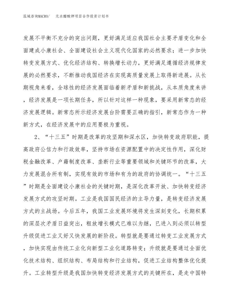 无水醋酸钾项目合作投资计划书.docx_第5页