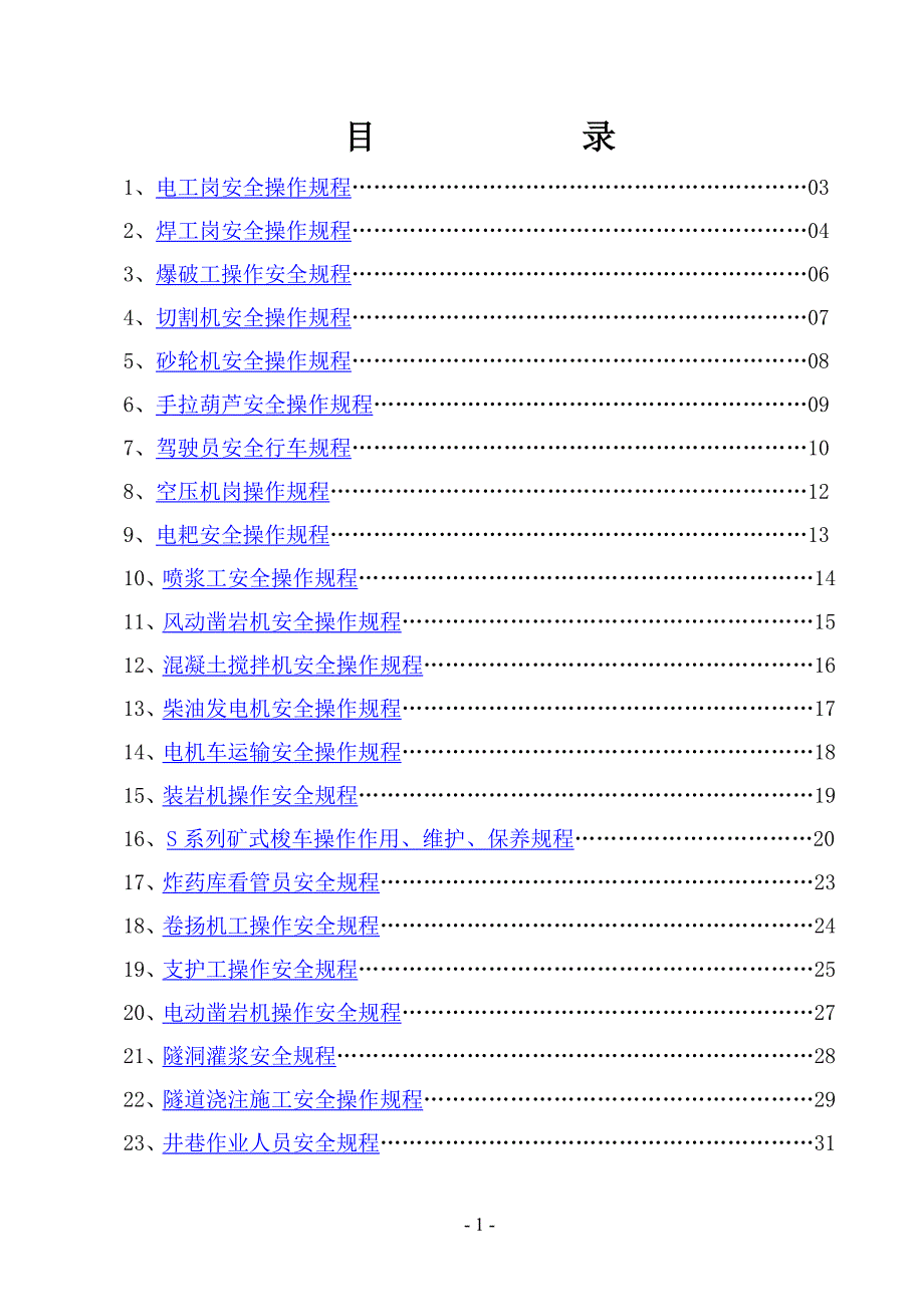 安全操作规程(编号)解析_第1页