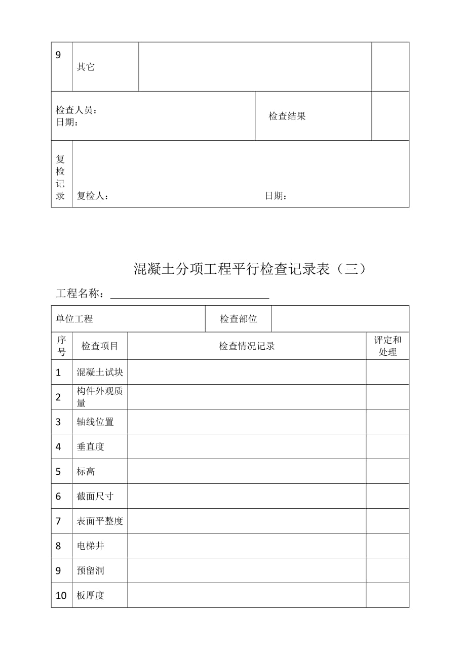 监理工作检查记录表_第4页