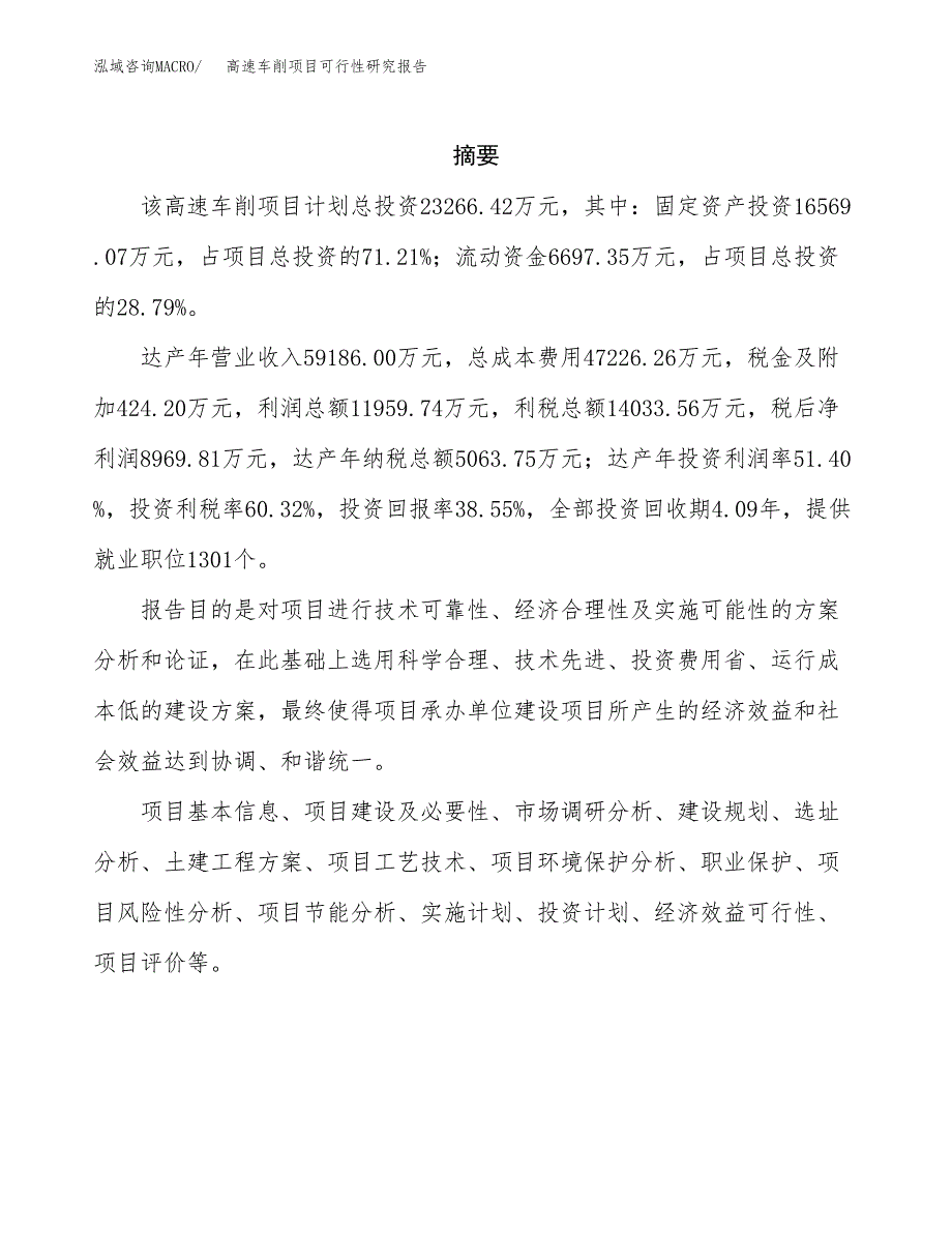 高速车削项目可行性研究报告汇报设计.docx_第2页