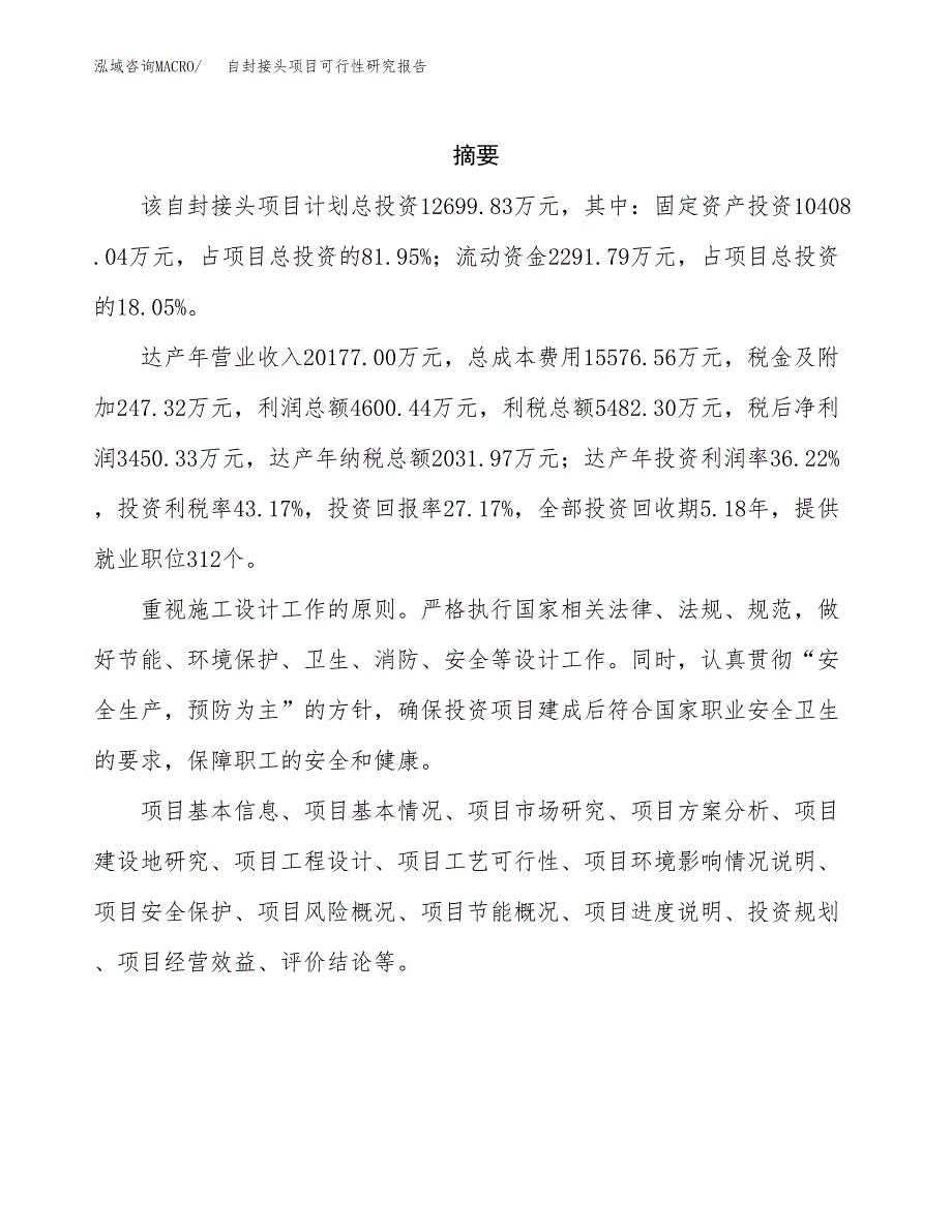 自封接头项目可行性研究报告汇报设计.docx_第2页