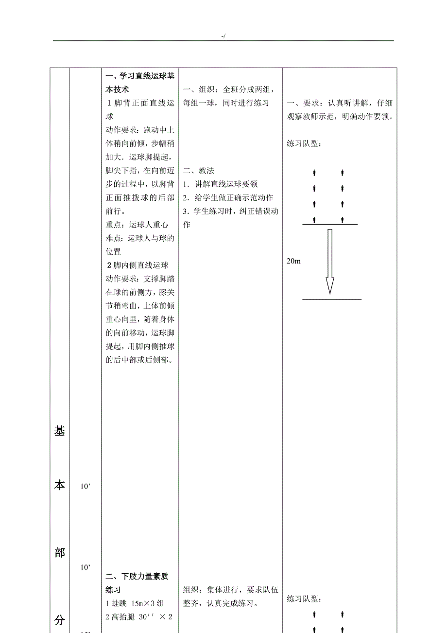 足球课教案课程教学方针教育材料全集汇编_第2页