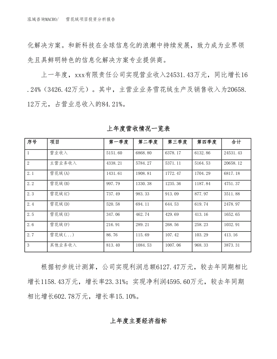 雪花绒项目投资分析报告（总投资20000万元）（85亩）_第3页