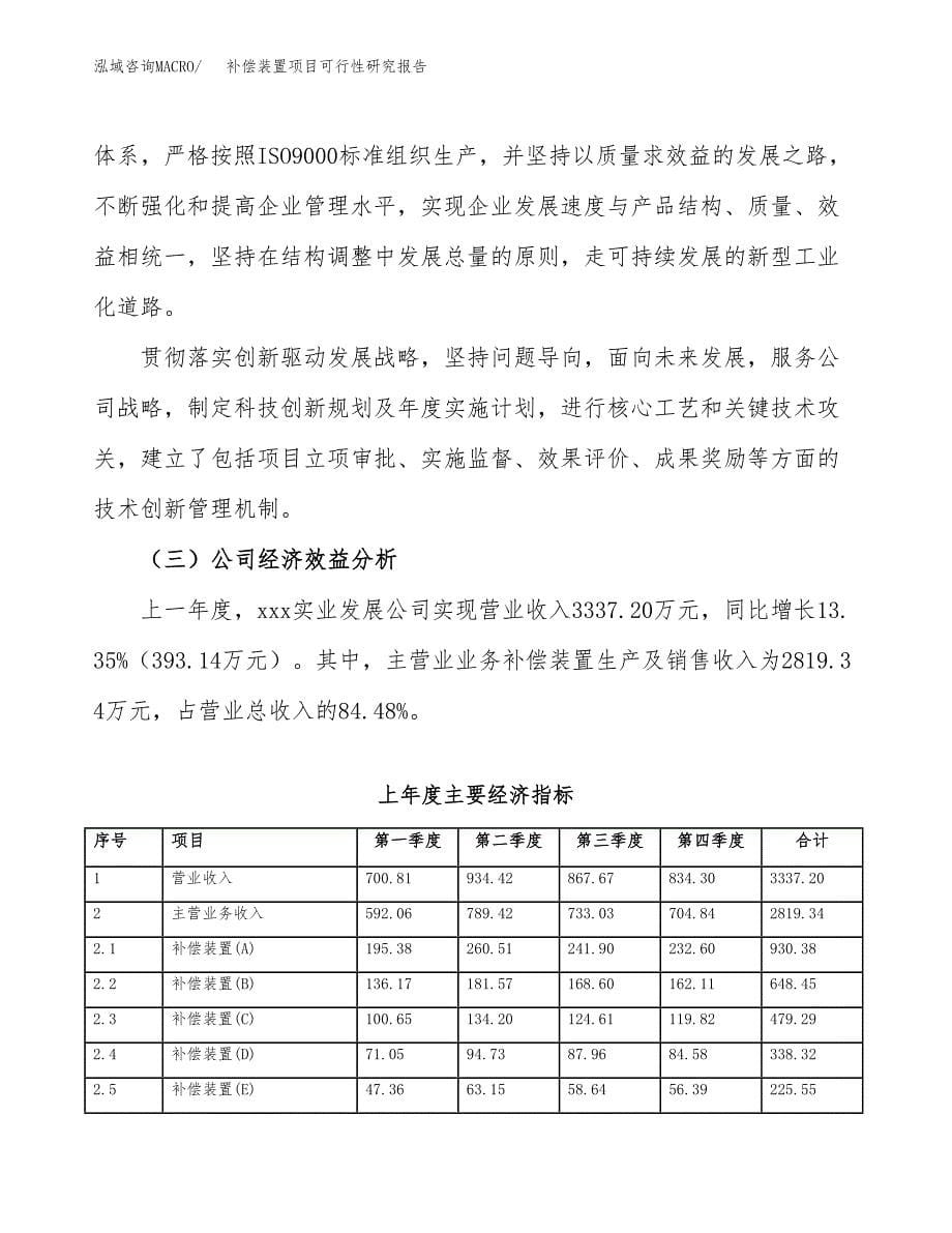 补偿装置项目可行性研究报告汇报设计.docx_第5页