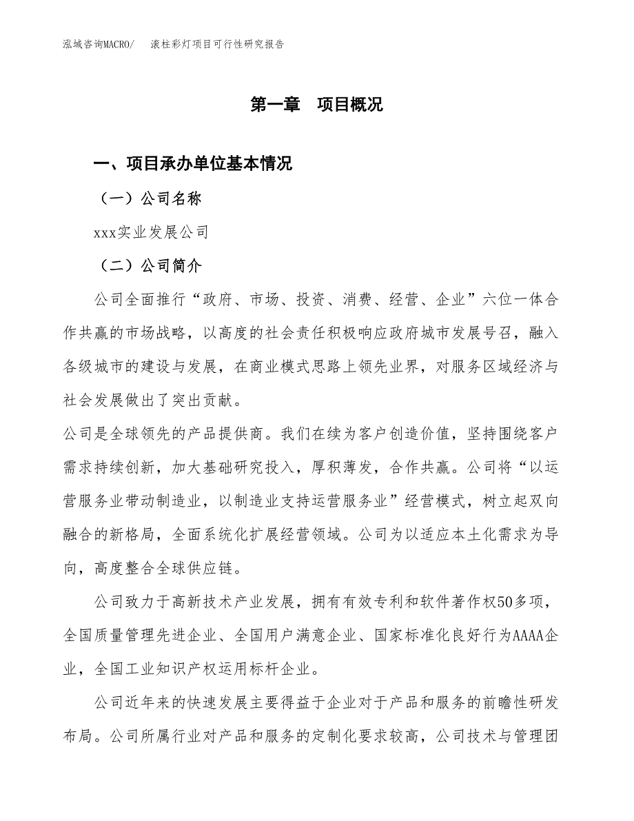 滚柱彩灯项目可行性研究报告汇报设计.docx_第4页