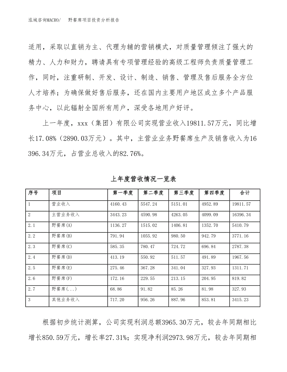 野餐席项目投资分析报告（总投资9000万元）（39亩）_第3页