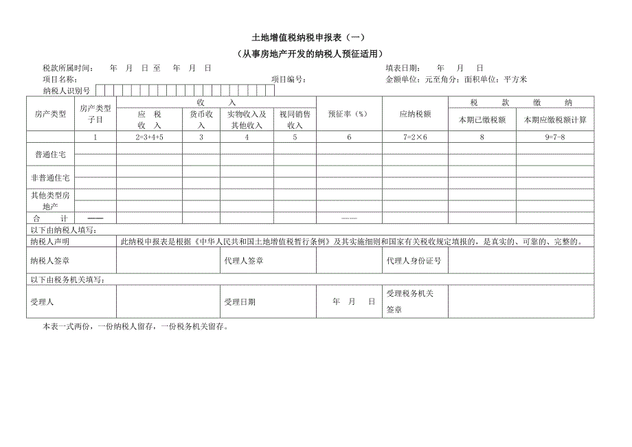 土地增值税项目报告表-附件1._第3页