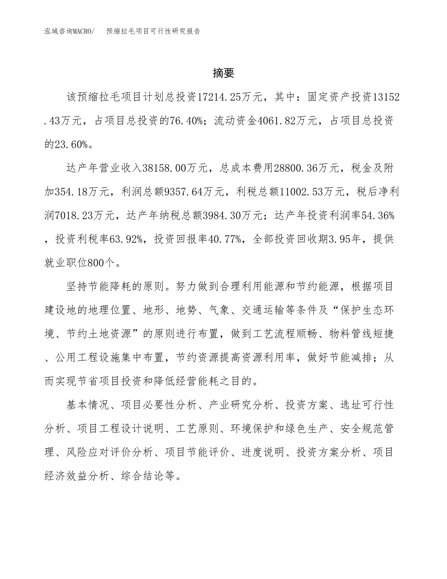 预缩拉毛项目可行性研究报告汇报设计.docx_第2页