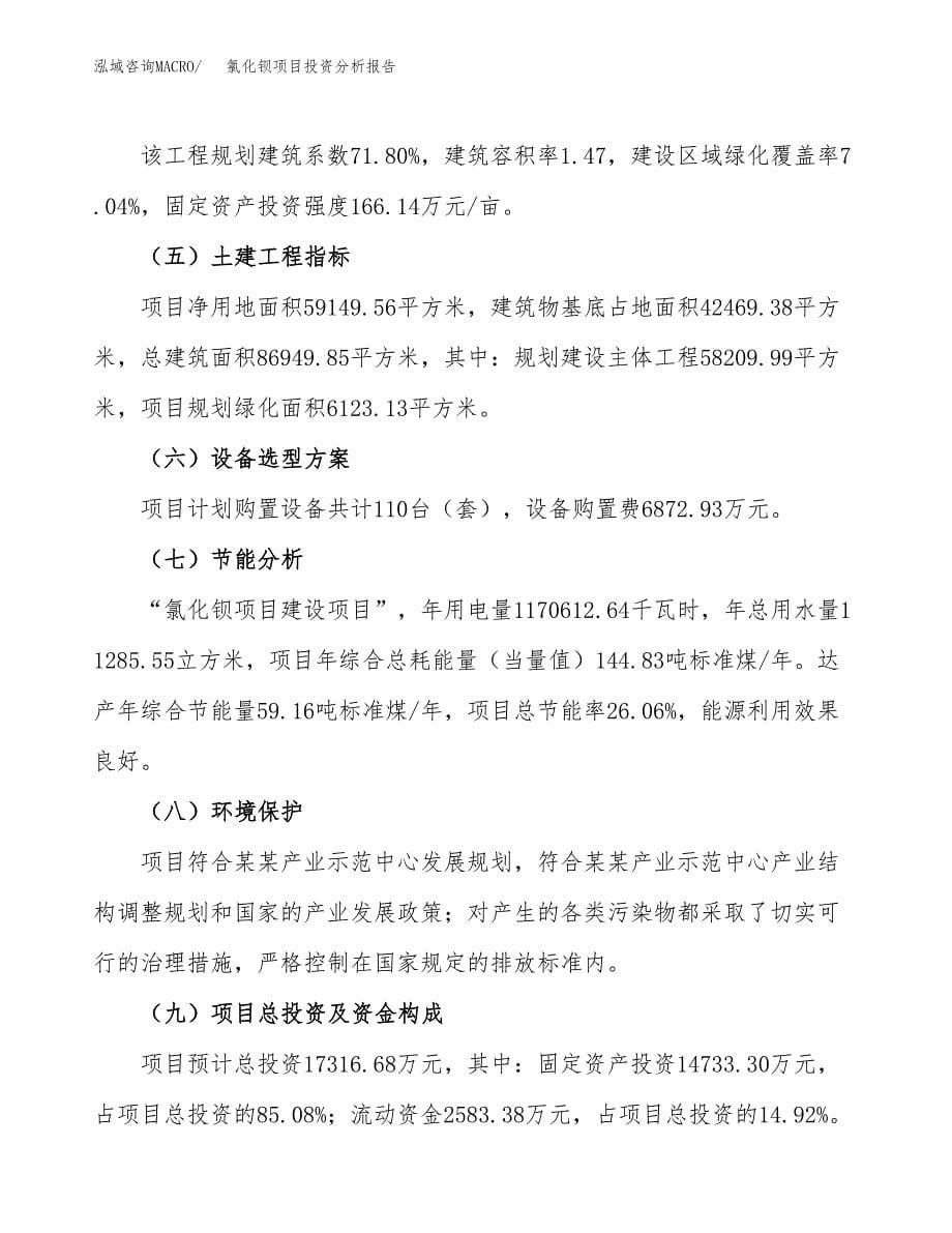 氯化钡项目投资分析报告（总投资17000万元）（89亩）_第5页