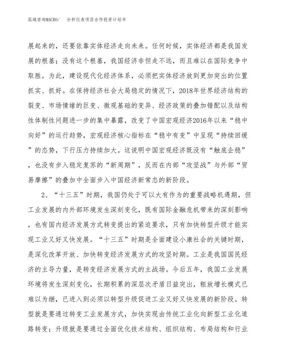 分析仪表项目合作投资计划书.docx_第5页