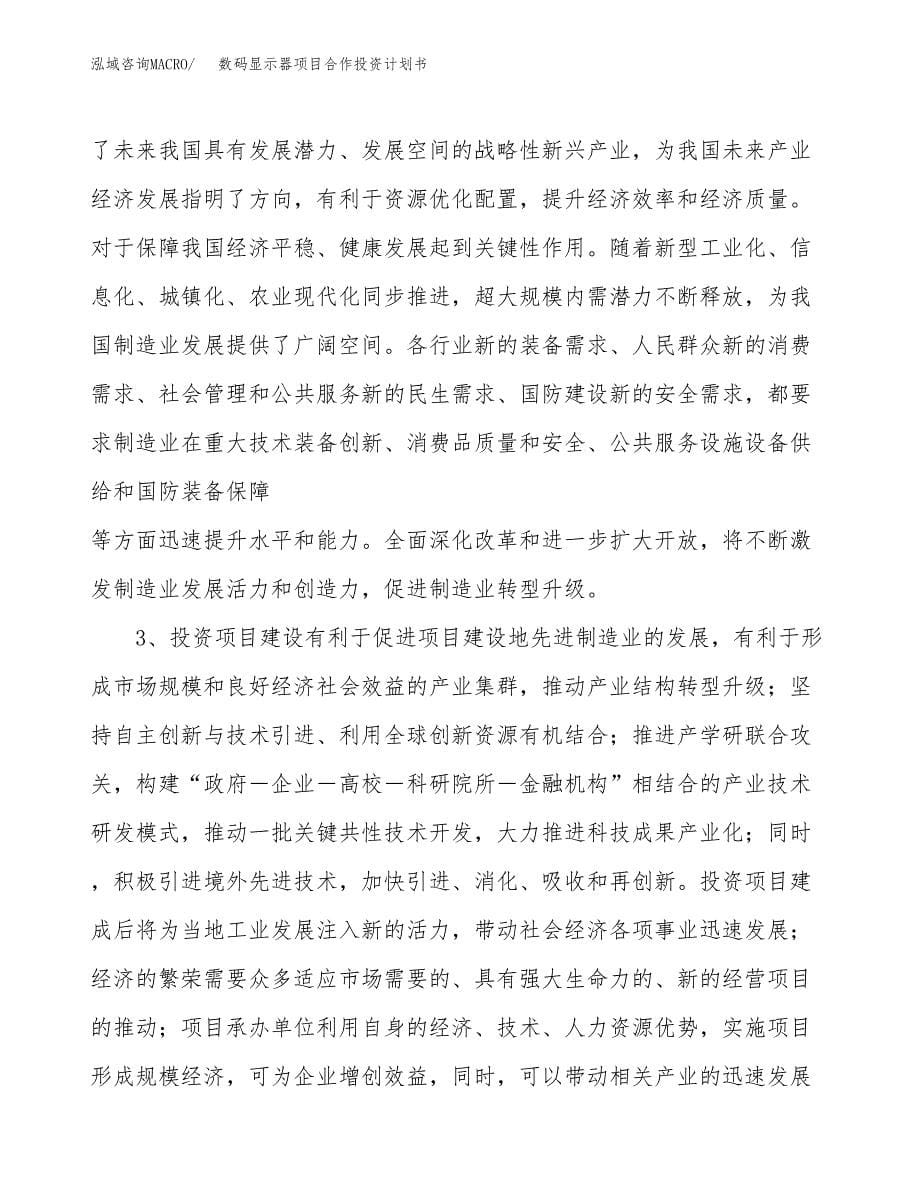 数码显示器项目合作投资计划书.docx_第5页